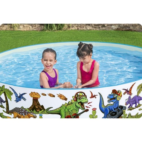 Basen ogrodowy Dinozaury 244 x 46 cm Bestway 55001