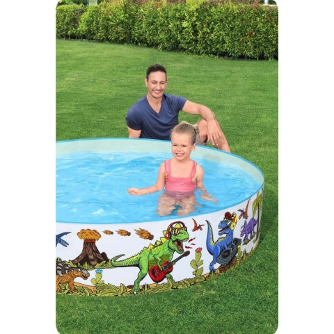 Basen ogrodowy Dinozaury 244 x 46 cm Bestway 55001