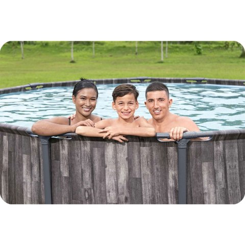 Basen ogrodowy stelażowy 427 x 107 cm 17w1 Bestway 5614Z