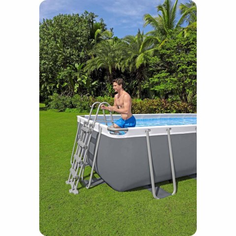 Basen stelażowy ogrodowy 488 x 244 x 122 cm 11w1 Bestway 56671N