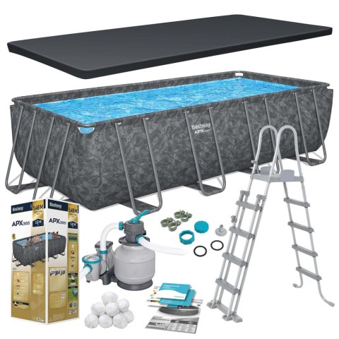 Basen stelażowy ogrodowy 549 x 274 x 132 cm 11w1 Bestway 561KA