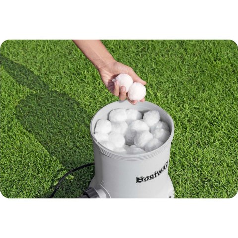 Pompa filtrująca do basenu 5678 l/h + kulki filtrujące Bestway 58870