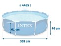Basen ogrodowy stelażowy 305 x 76 cm 15w1 INTEX 28202