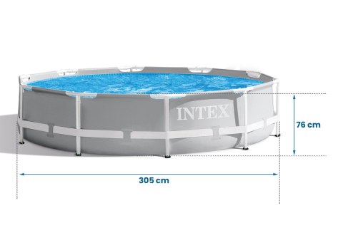 Basen ogrodowy stelażowy Prism Frame 305 x 76 cm 6w1 INTEX 26700