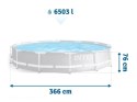 Basen ogrodowy stelażowy Prism Frame 366 x 76 cm INTEX 26710