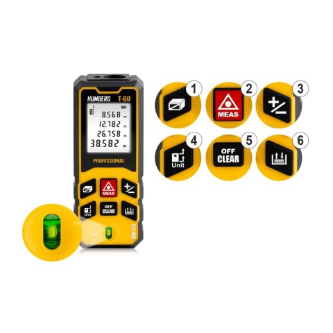 Dalmierz laserowy 60 m Humberg HM-173