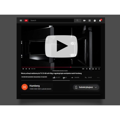 Uchwyt do telewizora 23-60 cali Humberg 45 kg