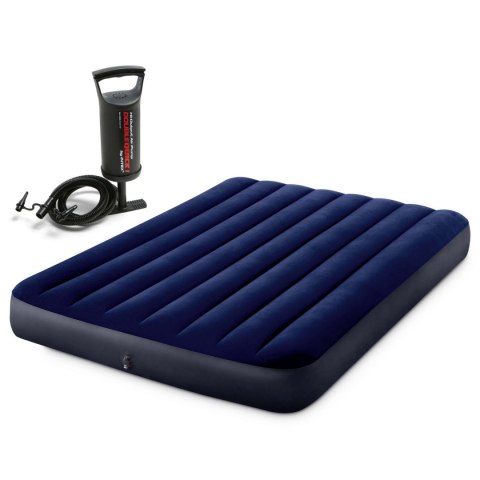 Materac dmuchany 191x137x25 cm z pompką tłokową INTEX 64758