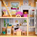 Domek dla lalek duży drewniany 138 cm Rezydencja Maya 28 elementow ECOTOYS ECOTOYS