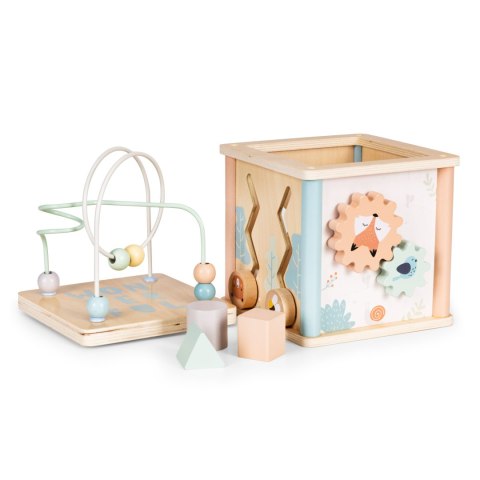 Drewniana kostka edukacyjna sorter klocki ECOTOYS ECOTOYS