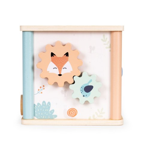 Drewniana kostka edukacyjna sorter klocki ECOTOYS ECOTOYS