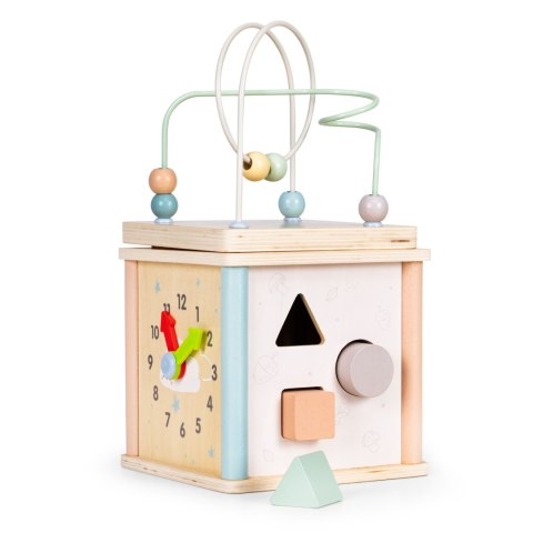 Drewniana kostka edukacyjna sorter klocki ECOTOYS ECOTOYS