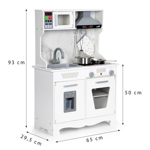 Drewniana kuchnia dla dzieci dźwięki led + akcesoria ECOTOYS ECOTOYS