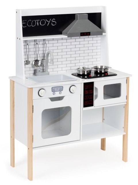 Drewniana kuchnia dla dzieci + dźwięki światełka ECOTOYS ECOTOYS
