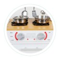 Drewniana kuchnia dla dzieci światło led + garnki ECOTOYS ECOTOYS