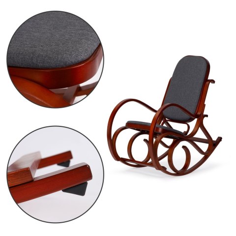 Fotel bujany na płozach bujak na biegunach ModernHome ModernHome