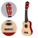 Gitara ukulele dla dzieci drewniana 4 struny nylonowe ECOTOYS ECOTOYS