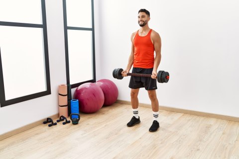 Hantle regulowane 2x15 kg sztanga zestaw 30 kg gryf ModernHome