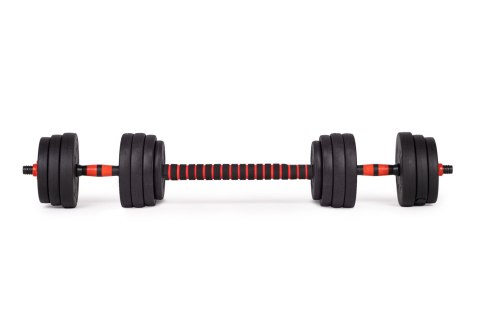 Hantle regulowane 2x15 kg sztanga zestaw 30 kg gryf ModernHome