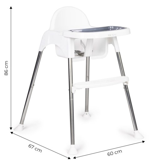 Krzesełko fotelik do karmienia 2w1 tacka pasy ECOTOYS ECOTOYS