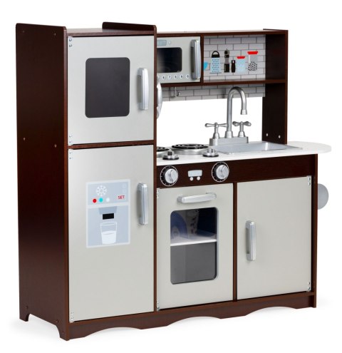 Kuchnia dla dzieci drewniana duża szafki lodówka ECOTOYS ECOTOYS