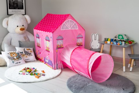 Namiot domek z tunelem namiocik plac zabaw dzieci IPLAY IPLAY