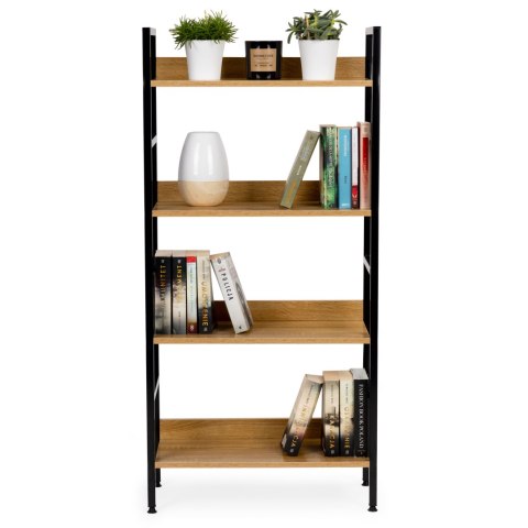 Regał drewniany industrialny szafka półki na książki loft ModernHome ModernHome