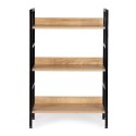 Regał drewniany nowoczesny metalowa rama LOFT 3 półki ModernHome ModernHome