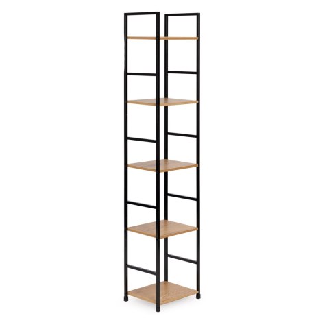 Regał drewniany nowoczesny metalowa rama LOFT 5 półek ModernHome ModernHome