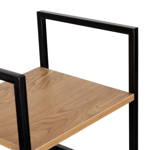 Regał drewniany nowoczesny metalowa rama LOFT 5 półek ModernHome ModernHome