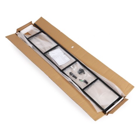 Regał drewniany nowoczesny metalowa rama LOFT 5 półek ModernHome ModernHome