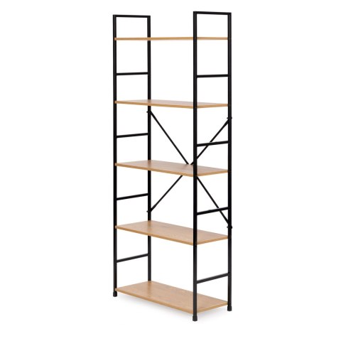 Regał drewniany szeroki nowoczesny LOFT 5 półek ModernHome ModernHome