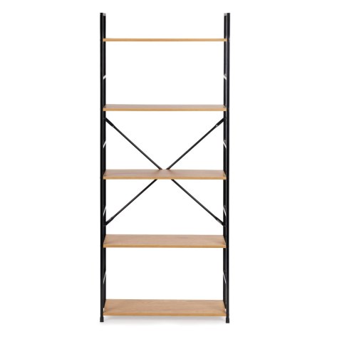 Regał drewniany szeroki nowoczesny LOFT 5 półek ModernHome ModernHome