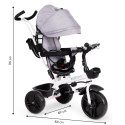 Rowerek trójkołowy obrotowy 360° szary z daszkiem ECOTOYS ECOTOYS