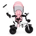 Rowerek trójkołowy spacerówka obracany fotelik 360* różowy ECOTOYS ECOTOYS