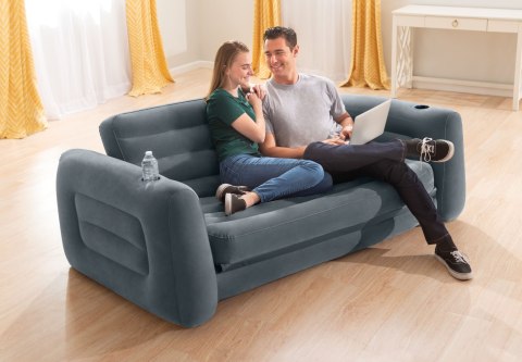 Sofa dmuchana rozkładana duże łóżko materac 2w1 INTEX 66552 INTEX