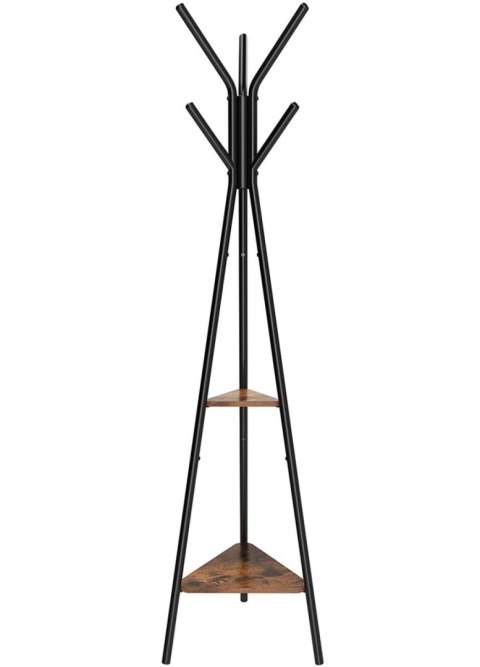 Wieszak stojak podłogowy na ubrania drewniany LOFT LEOBERT