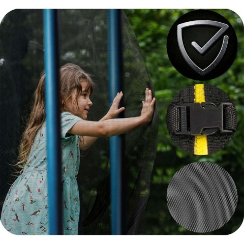 Trampolina ogrodowa 8ft/252cm z siatką zewnętrzną i drabinką Neo-Sport