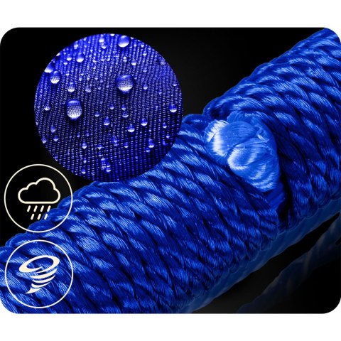 Huśtawka bocianie gniazdo SWINGO 95 cm niebiesko-czerwona