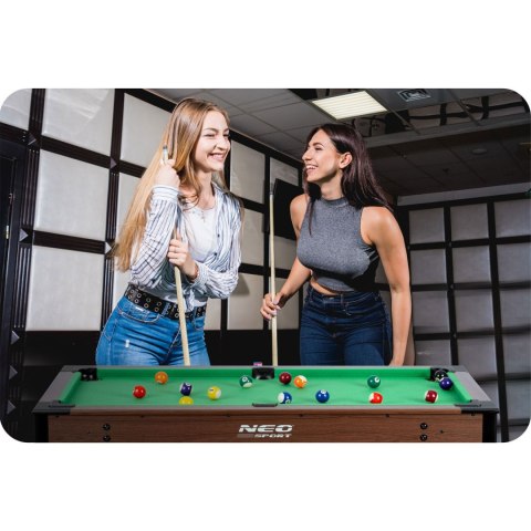 Stół bilardowy 4ft zestaw stół do bilarda bilard dla dzieci duży Neo-Sport NS-807