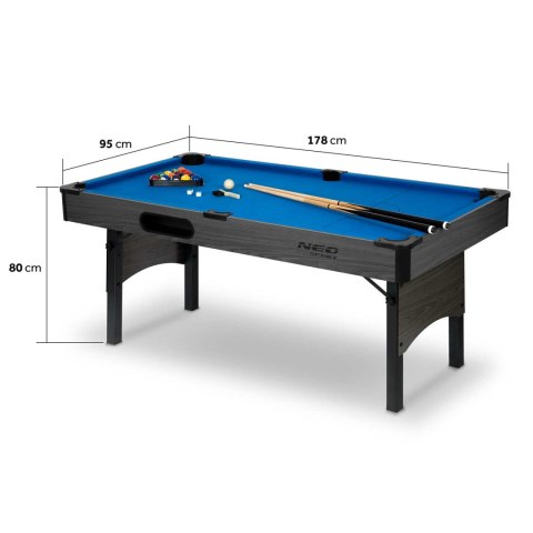 Stół bilardowy 6ft zestaw stół do bilarda bilard duży Neo-Sport NS-809
