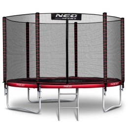 Trampolina ogrodowa 10ft/312cm z siatką zewnętrzną i drabinką Neo-Sport