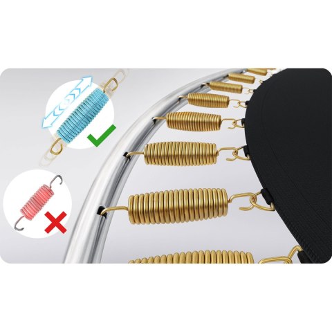 Trampolina ogrodowa profilowana 8ft/252cm z siatką wewnętrzną Neo-Sport