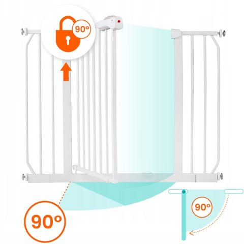 Barierka bramka zabezpieczająca biała Nukido 718000