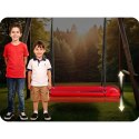 Huśtawka bocianie gniazdo prostokątna Neo-Sport Swingo 110 x 70 cm