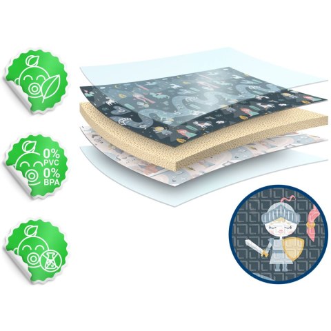 Mata piankowa edukacyjna składana 200 x 150 x 1 cm Nukido NK-341