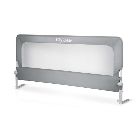 Barierka ochronna do łóżka zabezpieczająca bramka blokada 180 cm Nukido NK-228 szara