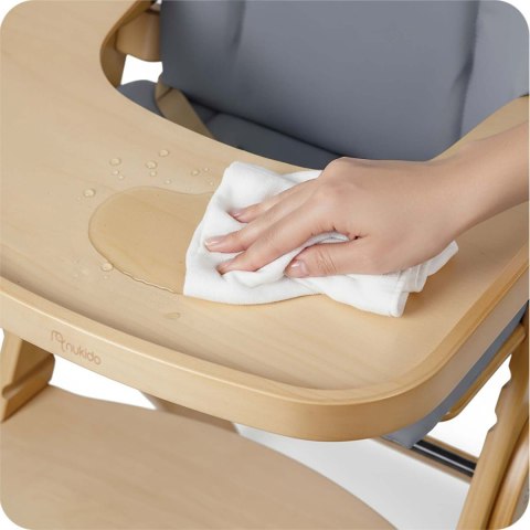 Drewniane krzesełko do karmienia Nukido Timo