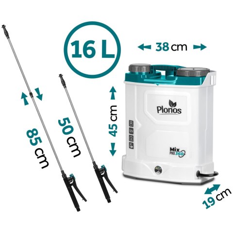 Opryskiwacz akumulatorowy z mieszalnikiem Plonos PL-603