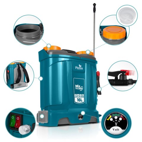 Opryskiwacz akumulatorowy z mieszalnikiem Plonos PL-604